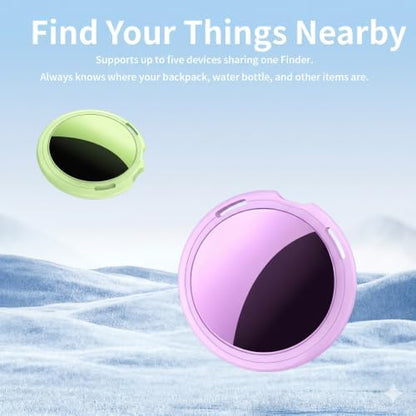 2 Pack Tracker Tags Finder Apple Find My MFi Certified Waterproof iOS Only
