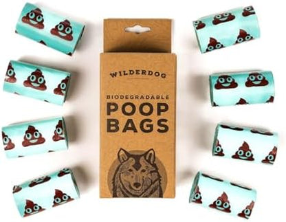 Wilderdog Biodegradable Extra Thick Dog Poop Bags, Environmentally Friendly - 120Ct