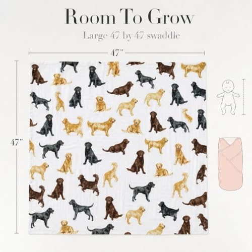 Mud Pie Labrador Retriever Baby Blanket