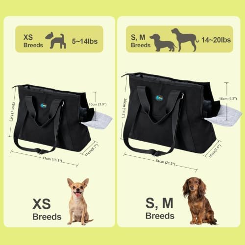 Ownpets Small Dog Pet Purse Carrier for Travel Vet Shopping, Up to14 lbs