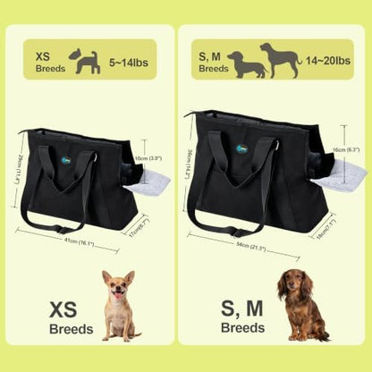Ownpets Small Dog Pet Purse Carrier for Travel Vet Shopping, Up to14 lbs