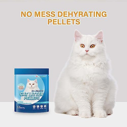 Honey Care All-Absorb Cat Litter Pellets, Zeolite, Long-Lasting Odor Control Non-climping Litter, 3.5 Lbs Pack