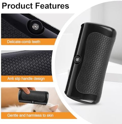 Deshedding Brush, Deshedding Dog Brush for Cats, Dogs, Rabbits, Horses, Ergonomic Pets that Relieves Pet Itchiness, Effectively Removes Undercoat & Loose Hair