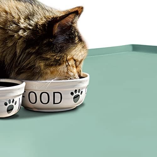 Silicone Dog Food Mat Waterproof Pet Feeding Tray for Large Dogs