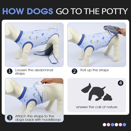 FUAMEY Dog Recovery Suit, Soft Surgical Suit for Dogs Onesie for Surgery