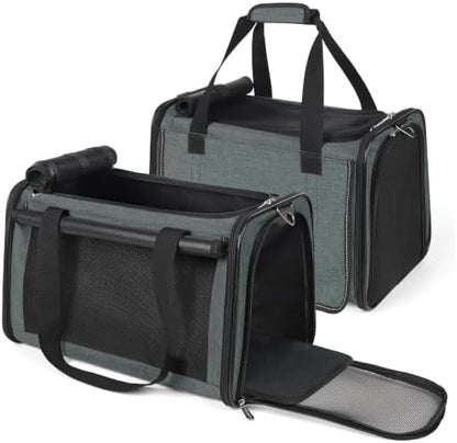 YUDODO 2 Packs 25 lbs Soft Sided Pet Carrier for Large Cat & Small Dog