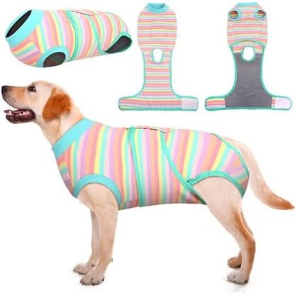 Kuoser Recovery Suit for Dogs Cats, Soft Dog Surgery Suit Female Male Spay