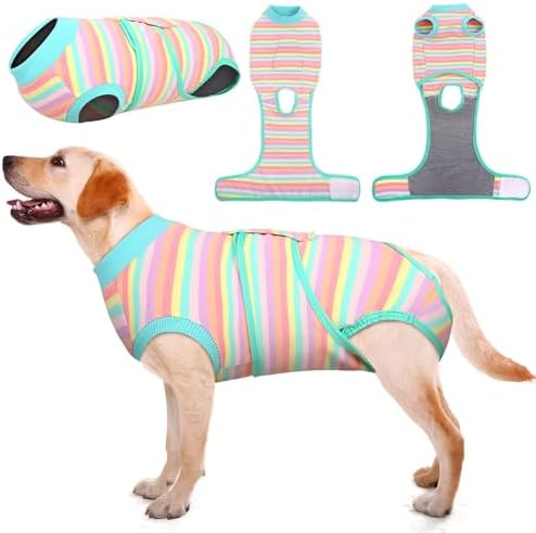 Kuoser Recovery Suit for Dogs Cats, Soft Dog Surgery Suit Female Male Spay
