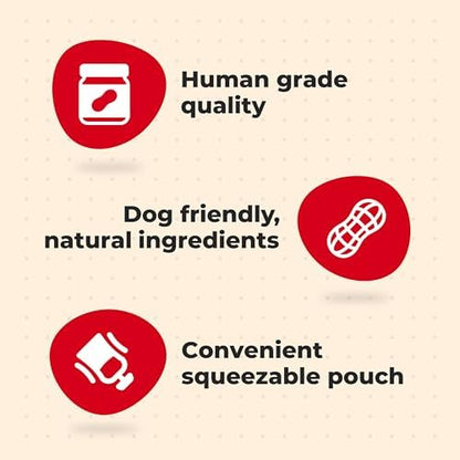 Milk-Bone Natural Peanut Butter Spread with Jif, 4 Pouches