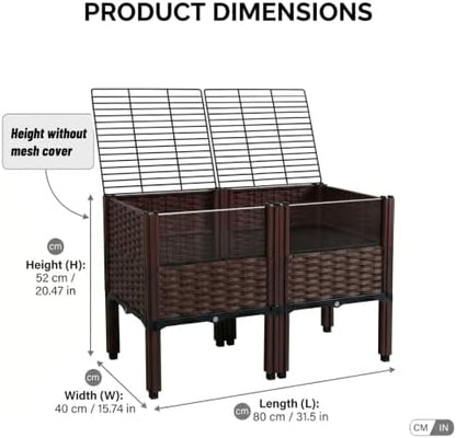 Mesh-Covered Turtle Aquarium, Large mesh-Covered Turtle Aquarium, Large breeding Box for Land Turtles, Turtle Supplies Providing Habitat for Turtles