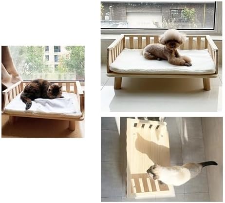 Cat Litter Box Pet Bed Four Seasons Universal Off the Ground cat Bedside Table pet Indoor Dog(Large)