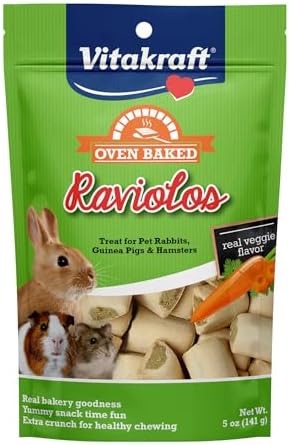 Vitakraft Raviolos Crunchy Treat - Rabbit Guinea Pig & Hamster 5 oz Biscuit