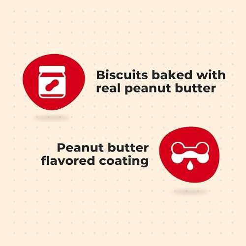 Milk-Bone Peanut Buttery Dipped Dog Treats With Jif Peanut Butter, 2 Bags