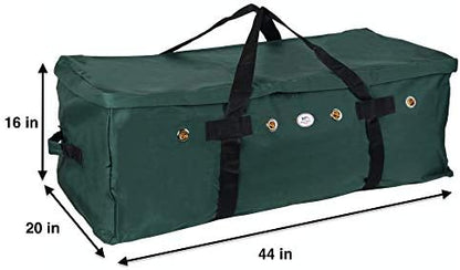 Majestic Ally 1200 D Nylon Fabric Large 44” x 20” x 16” and Extra Large 52" x 27" x21" Heavy-Duty Hay Bale Storage Bag (Hunter Green, Large) (Pack of 2)