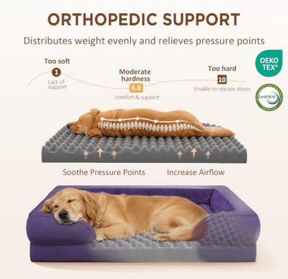Comfort Expression Waterproof Orthopedic Dog Beds for Large Sized Dog