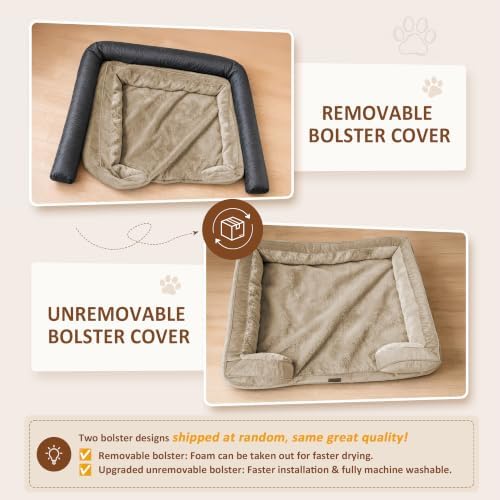 Comfort Expression Waterproof Orthopedic Dog Bed for Medium Size Dog