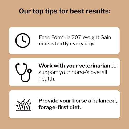 Formula 707 Weight Gain Powder Equine Supplement, 16lb Bucket – Palatable, Calorie-Rich Nutritional Support for Hard-to-Keep and Senior Horses