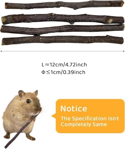 ANDES Natural Apple Sticks, Molar Chew Toys for Rabbit Bunny 21.2oz