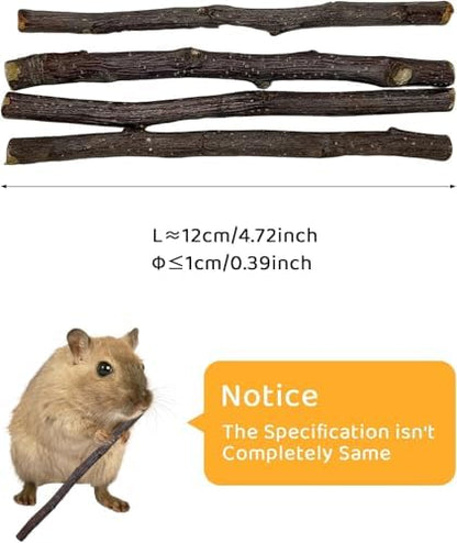 ANDES Natural Apple Sticks, Molar Chew Toys for Rabbit Bunny 21.2oz