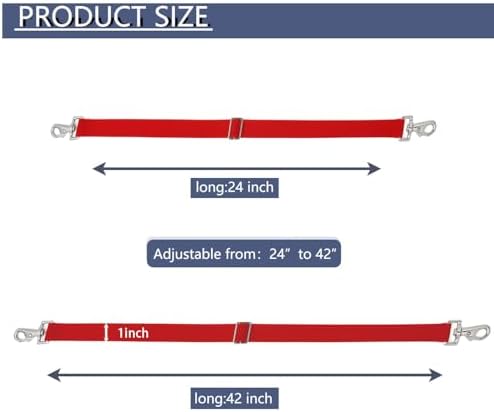 Premium Horse Blanket Sheet Leg Straps, Replacement Stretchy Belly Strap with Double Swivel Snaps, Adjustable Elastic Length from 24 to 42 Inch Winter Blanket
