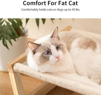 FUKUMARU Large Cat Hammock, Raised Dog Bed for Indoor and Outdoor, Washable