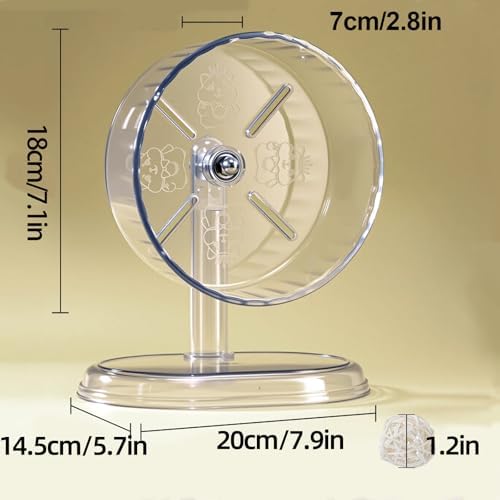 Silent Hamster Exercise Wheel,7.1 Inch Quiet Spinner Running Wheels
