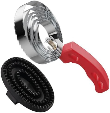 Curry Comb Kit, 6 Ring Curry Comb & Rubber Brush