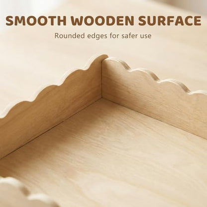 Wooden Hamster Hideout, Upgraded Guinea Pig Castle with Ramp, Multi Hole Guinea Pig Maze House for Hamster, Gerbil and Hedgehog Rat Small Animals