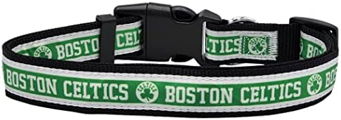 New & Improved Pets First NBA PET Collar Boston Celtics Dog Collar, Size Small Basketball Team Collar for Dogs & Cats. A Shiny & Colorful Dog & Cat Collar Licensed by The NBA