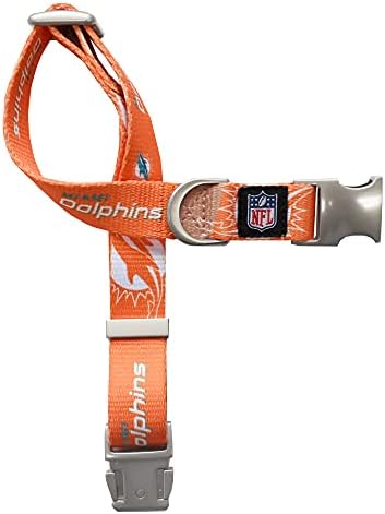 Littlearth NFL Detroit Lions Pet Premium Collar, Team Color, Small