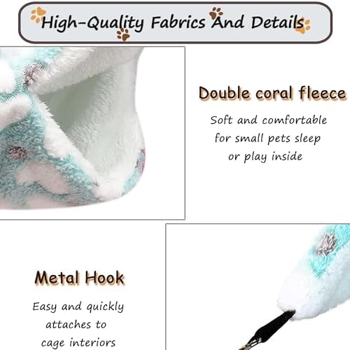 Guinea Pig Hammock for Cage 13.3X13.3,Sugar Glider Hammock,Reusable
