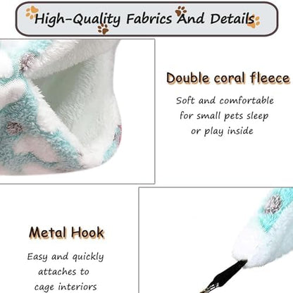 Guinea Pig Hammock for Cage 13.3X13.3,Sugar Glider Hammock,Reusable