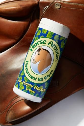 Horse Bit Wipes, Peppermint Scent, 40 Count