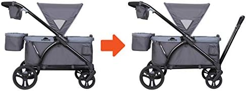 Baby Trend Expedition 2-in-1 Stroller Wagon Plus, Ultra Grey