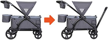 Baby Trend Expedition 2-in-1 Stroller Wagon Plus, Ultra Grey