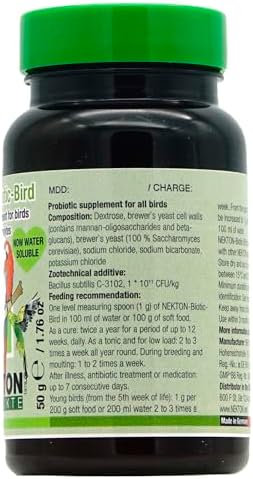 Nekton-Biotic-Bird Probiotic for Birds 50g, (1.76oz)