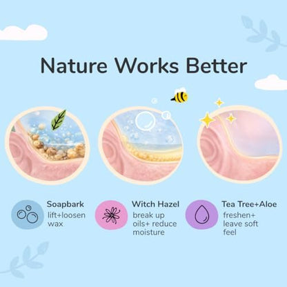 kin+kind USDA Organic Clean Ears, Dog Ear Cleaner, Leave in, No Rinse, 4 oz