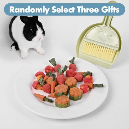 Large Rabbit Litter Box Bunny Litter Box Corner Litter Pan with Drawer Comes with Liners Rabbit Pee Pads, Small Animal Bedding Toilet for Adult Guinea Pig, Ferret, Hamster, Bunnies