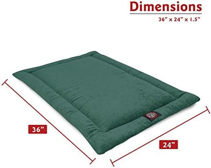 Majestic Pet Dog Crate Mat - Machine Washable Soft Plush Pet Bed Pad for Crates & Kennels | USA Crafted | 36"x23" Villa Marine