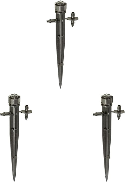 Rain Bird MUF-SPK4S Drip Irrigation Micro-Umbrella Bubbler on Stake, 360° Full Circle Pattern, 0-3' Spray Distance, 12-Pack
