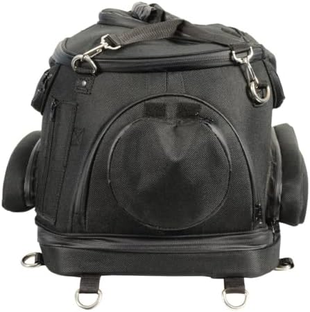 Milwaukee Performance MP8103 Large Black Heavy Duty Textile Motorcycle Pet Carrier Sissy Bar Bag - One Size