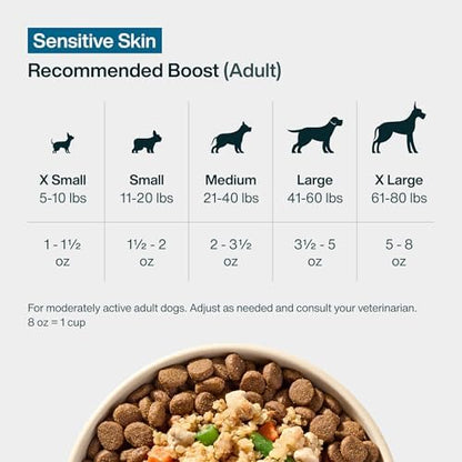 JustFoodForDogs JustFresh Boost Sensitive Skin Dog Food Toppers - 8 Pack