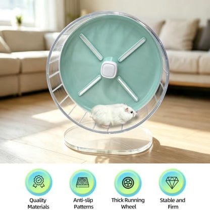 Silent Hamster Wheel,7.87 Inch Quiet Spinner Dwarf Hamster Running Wheel