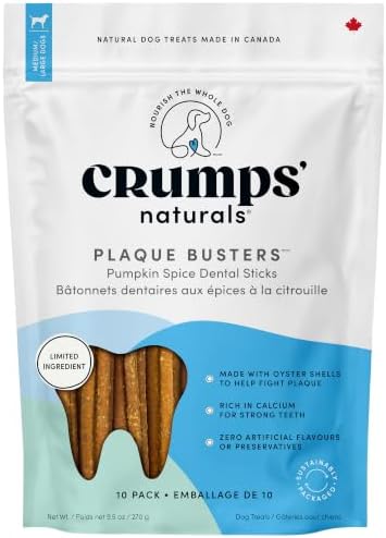 Crumps' Naturals Pumpkin Spice Plaque Busters 7" - 8 Pack
