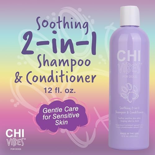 CHI Vibes for Dogs Soothing 2-in-1 Shampoo & Conditioner, 12 Oz