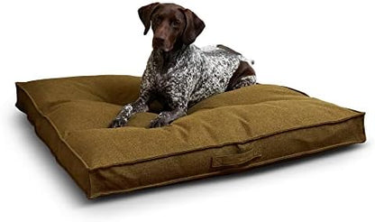 Happy Hounds Milo Square Tufted Pillow Dog Bed, Moss, Large (40" x 40")