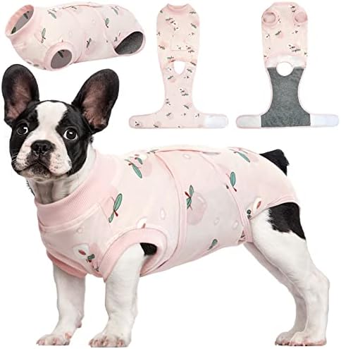 Kuoser Recovery Suit for Dogs Cats, Soft Dog Surgery Suit Female Male Spay