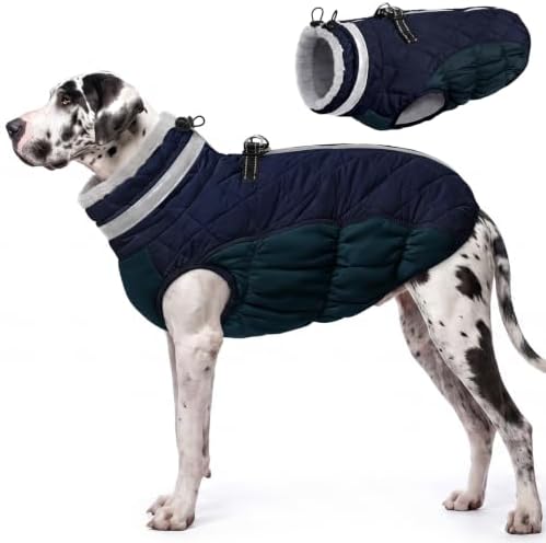 AOFITEE Dog Coats for Extra Large Dogs Warm Waterproof Dog Winter Jacket