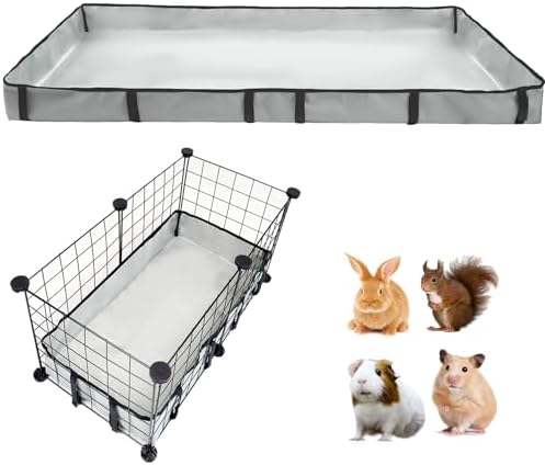 DZWLKJ Guinea Pig Cage Liner Tarp Bottom Waterproof and Washable Base Also for Rabbits, Bunny, Chinchesillas, Hedgehog, Ferrets and Other Small Animals(14x28 inches)
