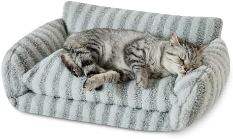 Hollypet Cat Bed Small Dog Orthopedic Couch Beds for Pets up to 13 lbs